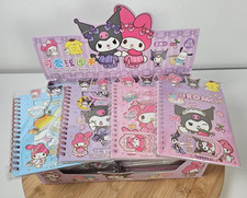 Hello Kitty  Friends Sanrio-Kawaii Coil-Bound Sticker Notebooks - Bundle Of 2