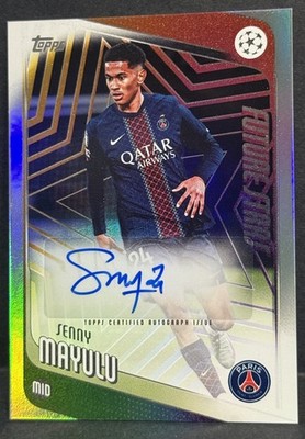2025-26 Topps UEFA Club Competitions PSG Senny Mayulu Future Stars