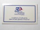 2004-S US 50 State Quarter CN-Clad Proof Set w/OGP & COA - #11310-8 — photo 4