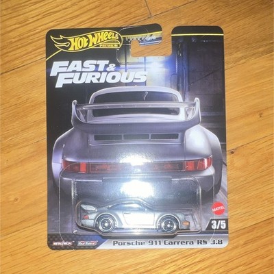 Hot Wheels Fast & Furious Porsche 911 Carrera RS 3.8 Silver 1:64 Diecast 1993