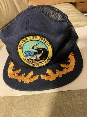 VTG. LOT OF 3 NYCT HATS - ROAD OPERATIONS, GUN HILL DEPOT, CONEY ISLAND OVERHAUL