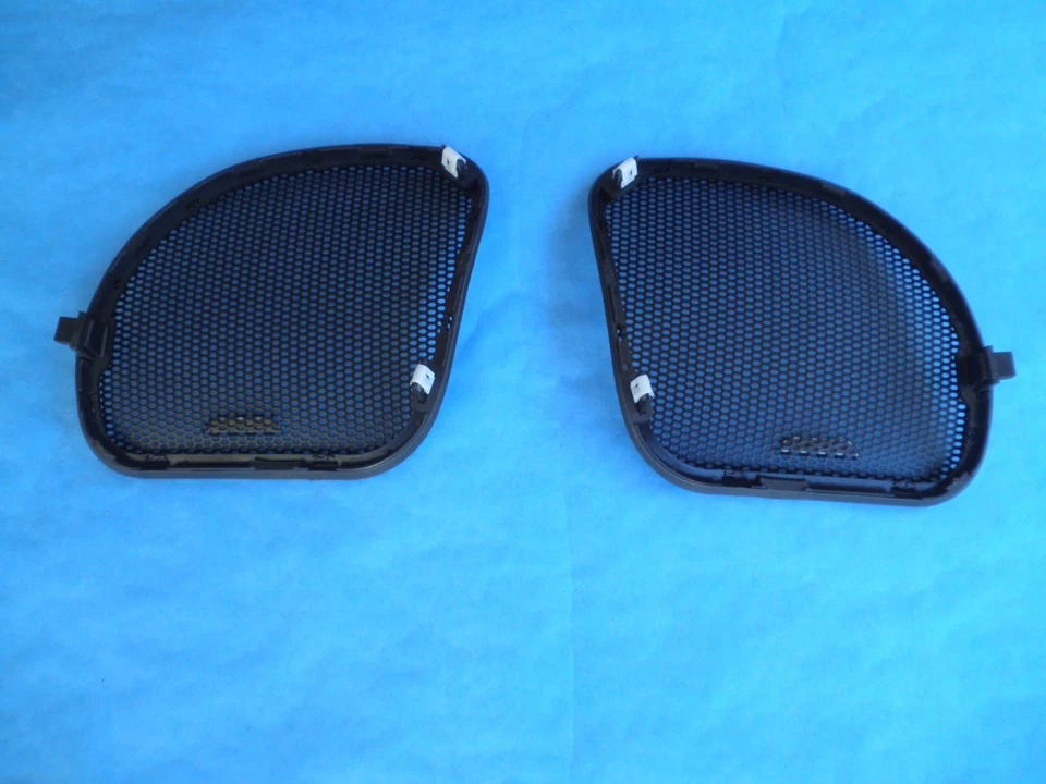 2015-23 HARLEY ROAD GLIDE FAIRING SPEAKER GRILLS BLACK METAL ROCKFORD FOSGATE* - Image 2 of 3