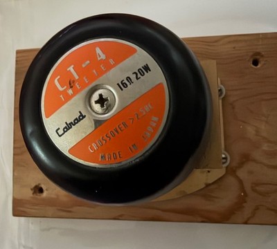 Vintage Calrad CT-4 Horn Tweeter w/ 16 ohn Impedance 20 watt Power Rating