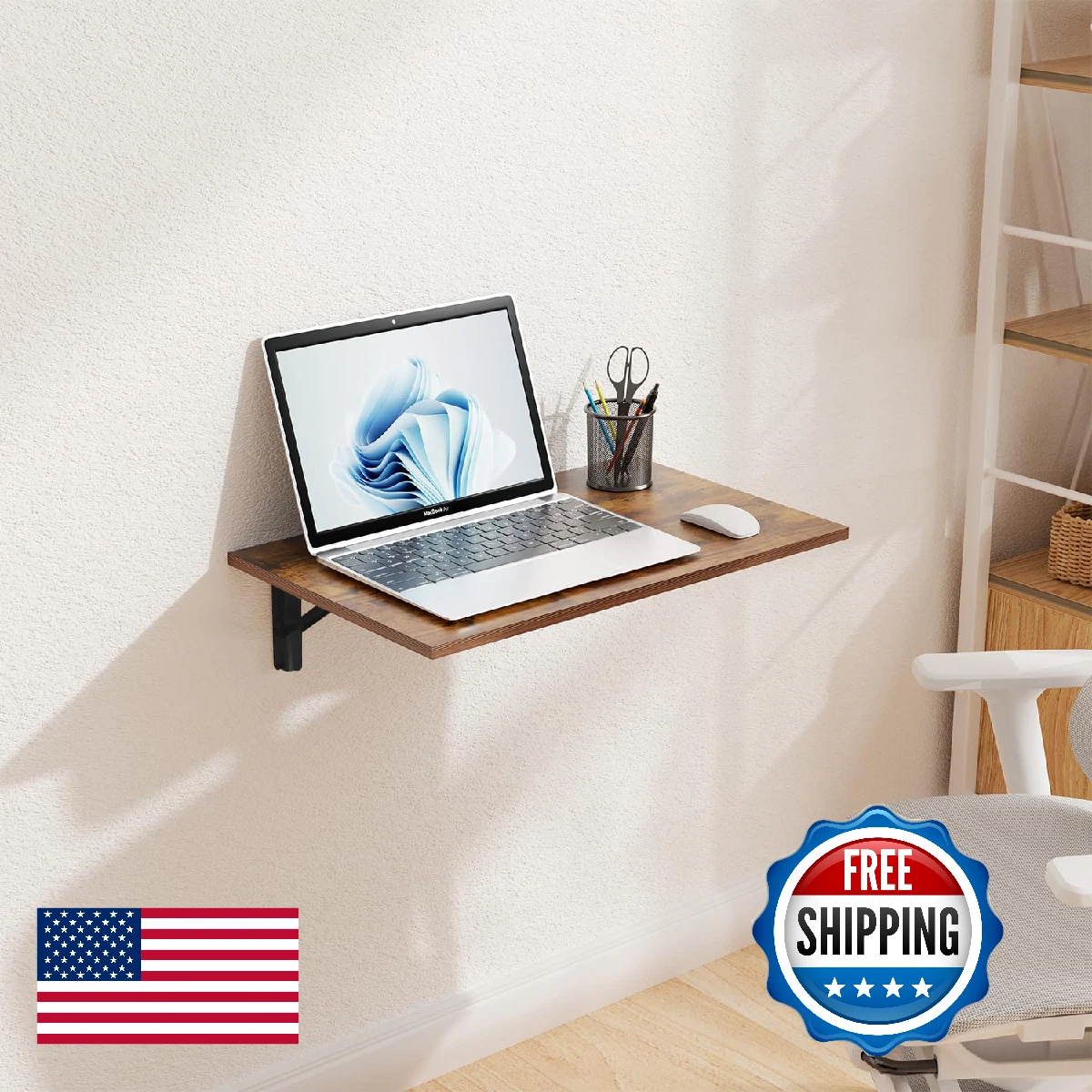 Bureau suspendu table murale table d'ordinateur murale et