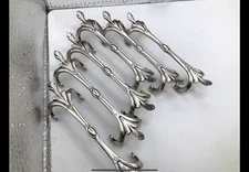 Silver Plate Knife Rests Art Nouveau Style By Krupp for Berndoff 1940's SET OF 6