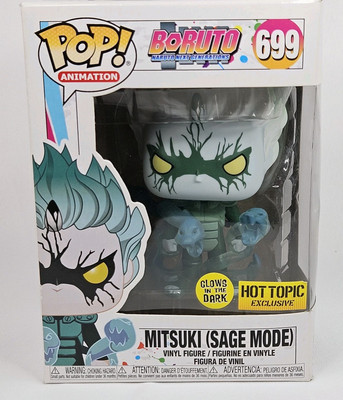 Funko POP Boruto Naruto Mitsuki Sage Mode 699 Hot Topic Exclusive Glows Vaulted