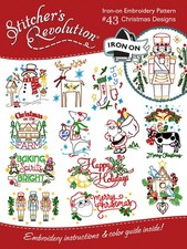 Stitcher's Revolution 43 CHRISTMAS DESIGNS Holiday Embroidery Transfer Pattern