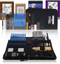 44-Piece Drawing & Sketching Art Set with 4 Sketch Pads (242 Paper Sheets) - Pro