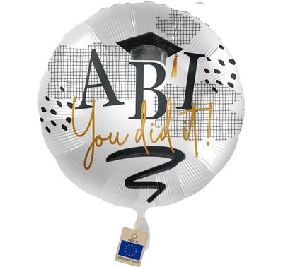 Folienballon Abitur Abi  You did it  Geschenk Abiturienten Ballon Made in EU ...