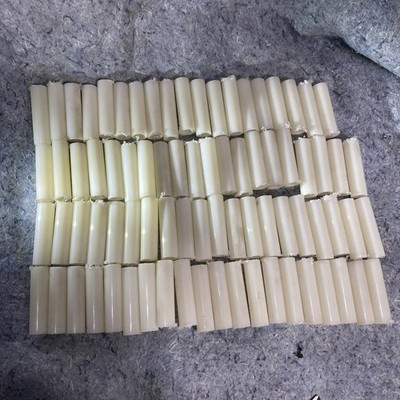 Delrin Acetal White Tube 0.875'' OD x 0.625'' ID X 3  79 Piece Lot