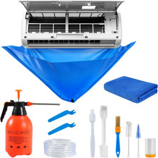 13Pcs Mini Split Cleaning Kit Bag with 2L High Pressure Sprayer, Air Conditioner