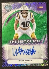 2025 Bowman Best U Whit Weeks Auto /99 LSU