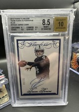 2015 Panini Flawless - Team Panini Autographs Derek Carr #TPA-DC Blue /20 (AU)