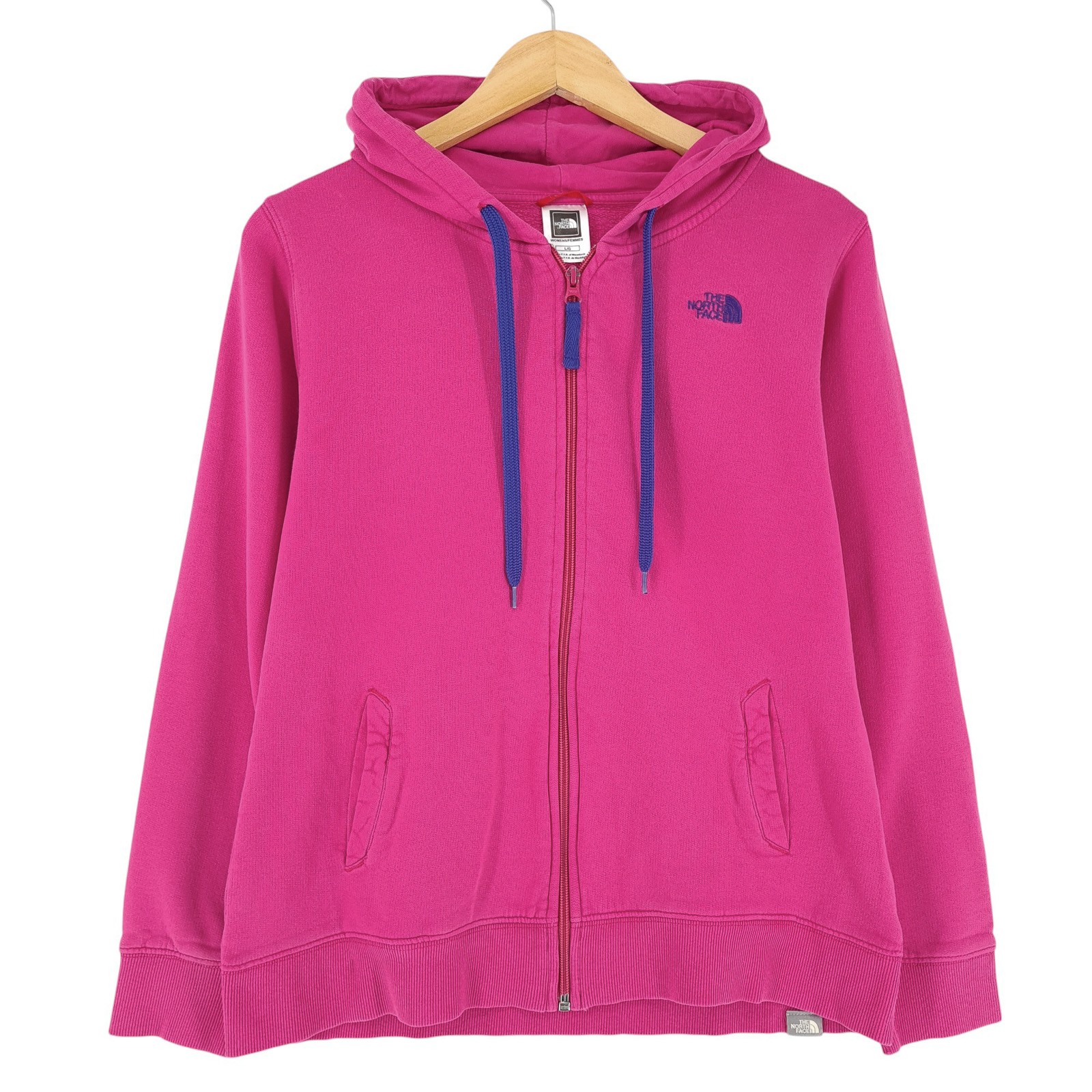 Sudadera Con Capucha Vintage The North Face Para Mujeres Rosa Xh7 Talla L