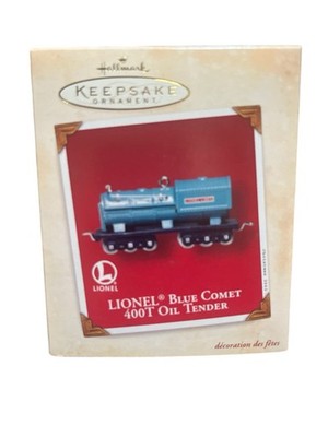 Hallmark Ornament Lionel Train Blue Comet 400T Oil Tender 2002