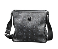 Borsa MCM uomo crossbody bag tracolla nera argento stampa logo