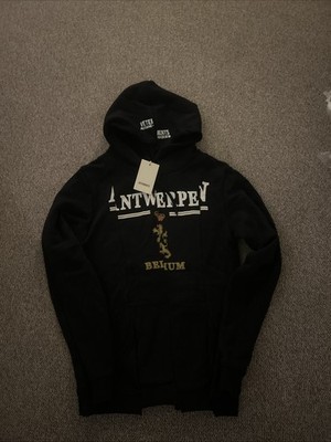 Vetements Hoodie Antwerpen Logo Schwarz Baumwolle
