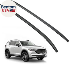 Roof Rack Side Rail Compatible With 2017-2024 Mazda Cx-5 165lbs Aluminum Plastic