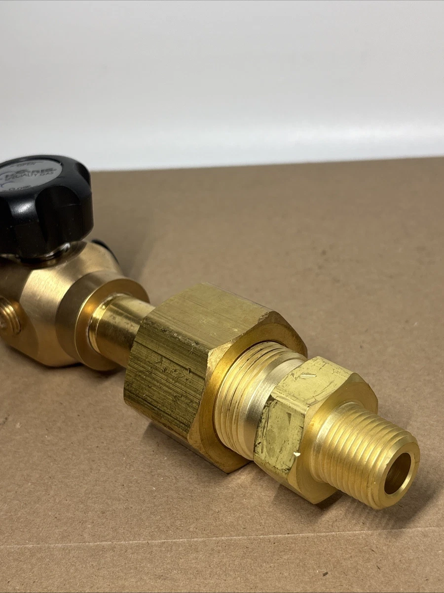 Harris Specialty Gases Brass Valve Manifold Assembly 17-3/8” Length photo 4