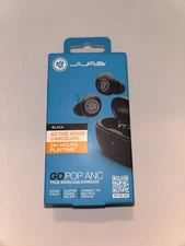 JLAB GO POP ANC True Wireless EARBUDS [Noise Cancelling] 24+Hours Playtime BLACK
