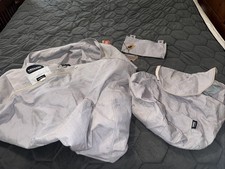 Lovesac Supersac 6 Polyester Gray Cover With Ottoman And Drink Holder, New