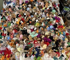 Ty Beanie Babies Large Lot 500  Stuffed Animals Beanbag Plush Collection