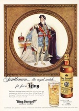1955 King George IV Whisky: Gentlemen Vintage Print Ad