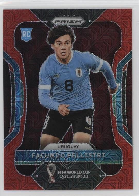 2022 Panini Prizm World Cup Qatar Red Mojo Prizm /99 Facundo Pellistri #275