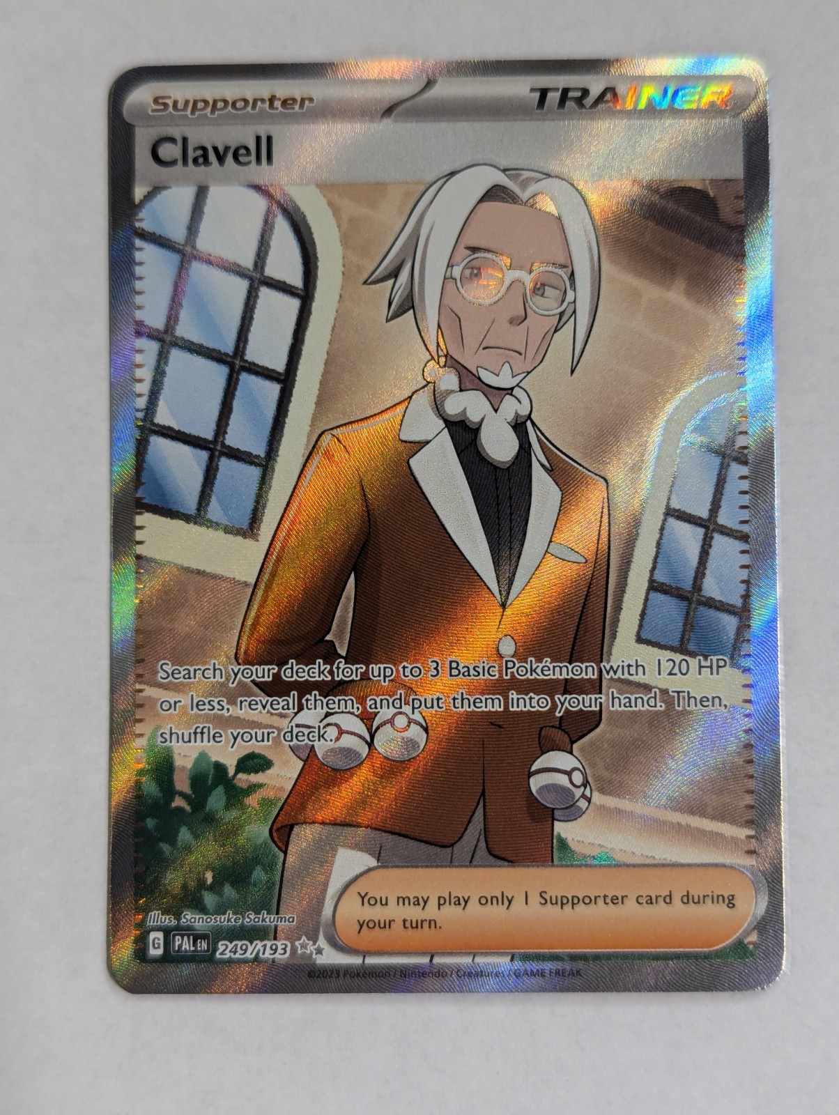Clavell 249/193 Pokemon Sv02: Paldea Evolved Holo Full Art NM