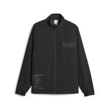 PUMA X Pleasures Full Zip Jacket Mens Black Casual Athletic Outerwear 62087601