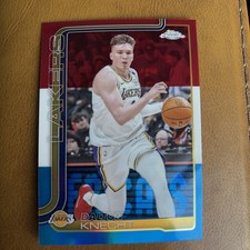 2025-26 Topps Chrome - Red White and Blue Refractor Dalton Knecht Lakers
