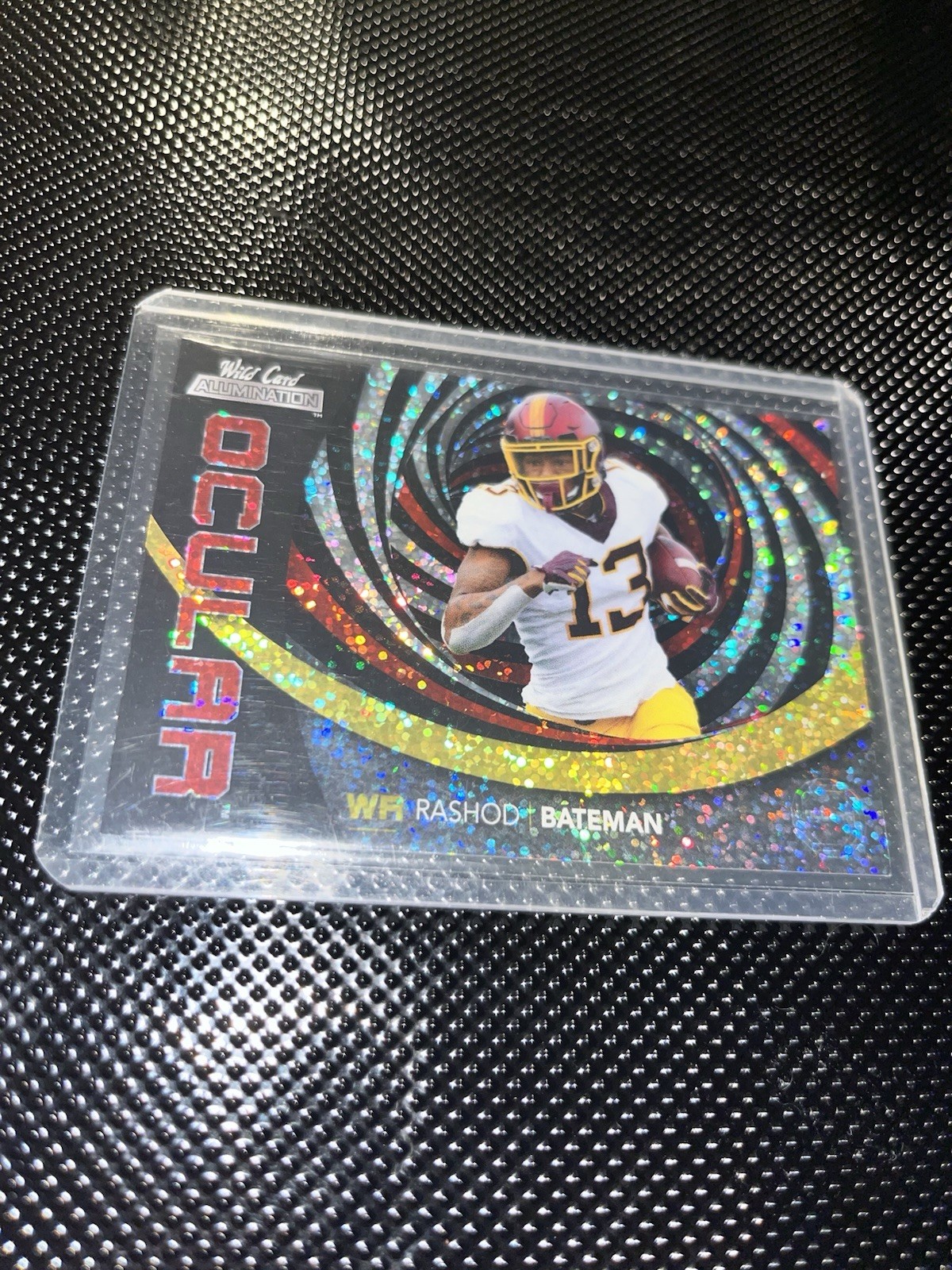 2021 Wild Card Alumination-Ocular Holo-Lux Red Swirl Rashod Bateman #OC-17, 6/99