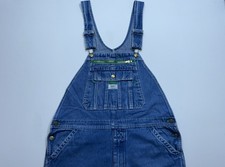 Liberty Bib Overalls Mens Size 38x28 Blue Denim Workwear Carpenter