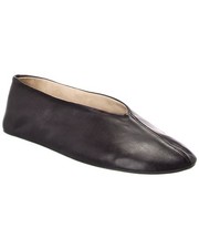 The Row Stella Leather Flat Womens Black 41
