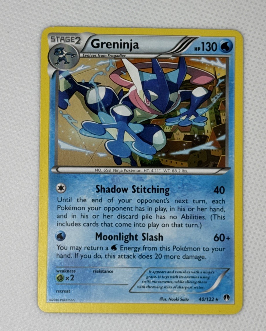 Pokémon TCG Greninja 40/122 Breakpoint 2016 NM