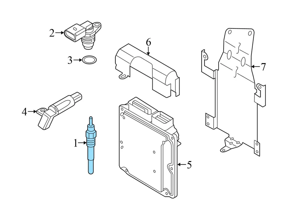 AUDI A7 QUATTRO 2016 - bujía incandescente 059963319F Foto 3 de 4