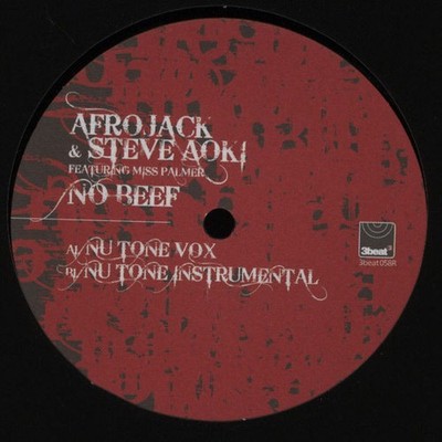 Afrojack & Steve Aoki Featuring Miss Palmer - No Beef (Nu:Tone Remixes) (12'') (N
