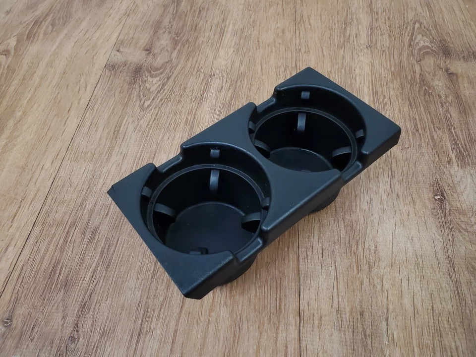 ✅ 01-06 OEM BMW E46 M3 325 330 consola central delantera portavasos negro Foto 4 de 4