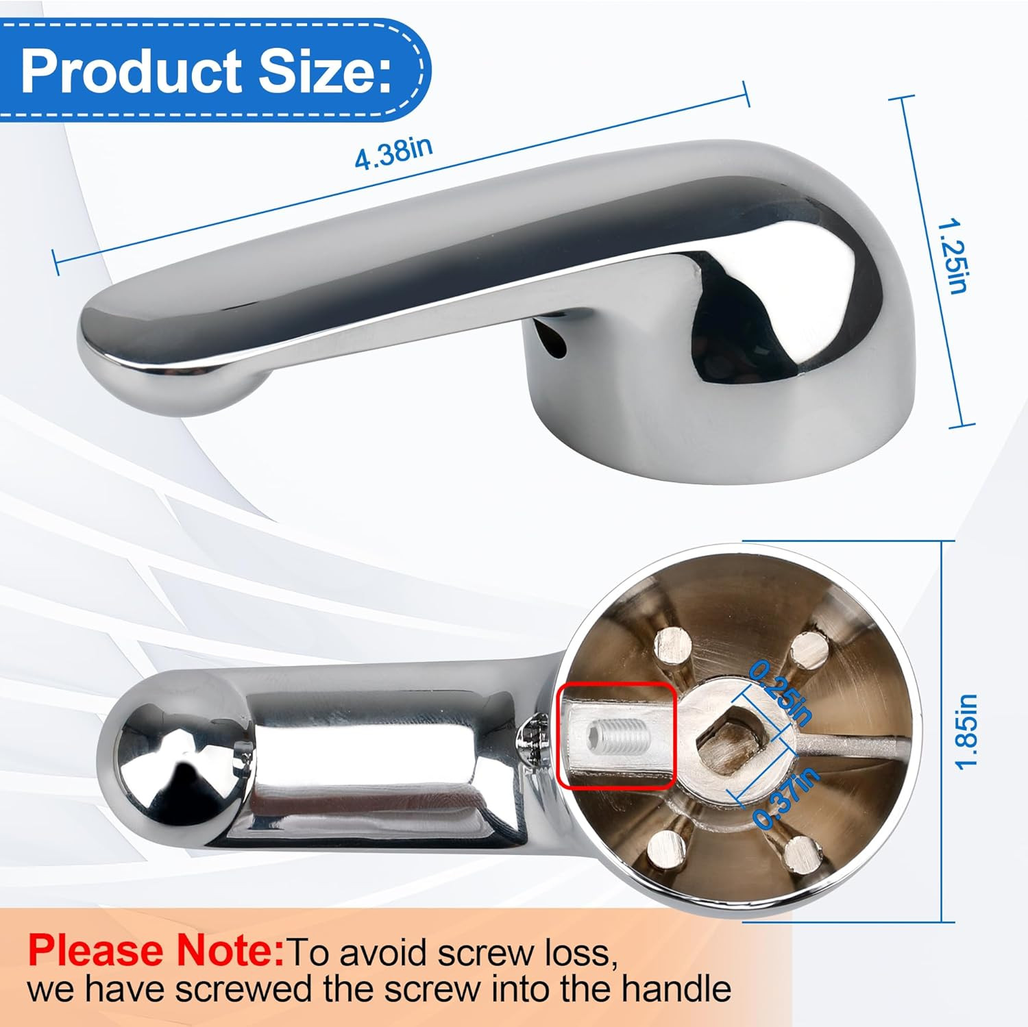H79 Shower Handle Compatible with Delta Tub & Shower Single Metal Lever Handle,