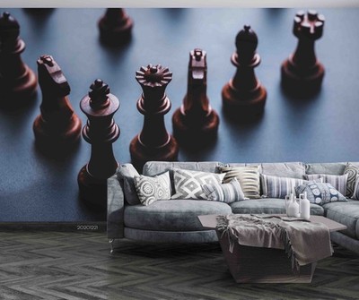3D International Chess Close-up Wall Murals Wallpaper Murals Wall Sticker 5