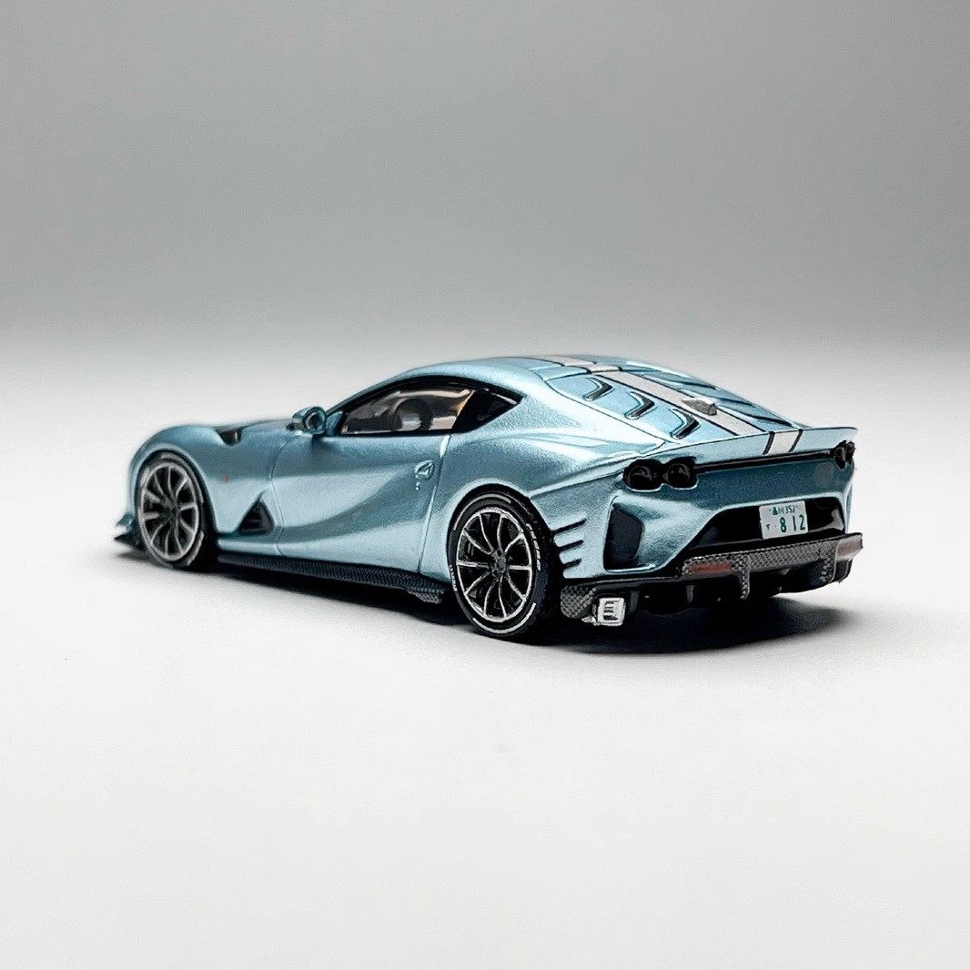 TOC 1/64 Scale Ferrari 812 Competizione Blue2 Diecast Car Model