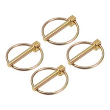 4Pcs 1/4" x 1-3/8" Linch Pin with Ring for Boat Kayak Canoe