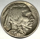1934-P Buffalo 🦬 Indian Head Nickel 5c VF Very Fine - 3787