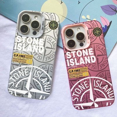 Stone Logo Silikon Hülle For iPhone 17 16 15 14 13 12 Plus Pro Max Case Taschen