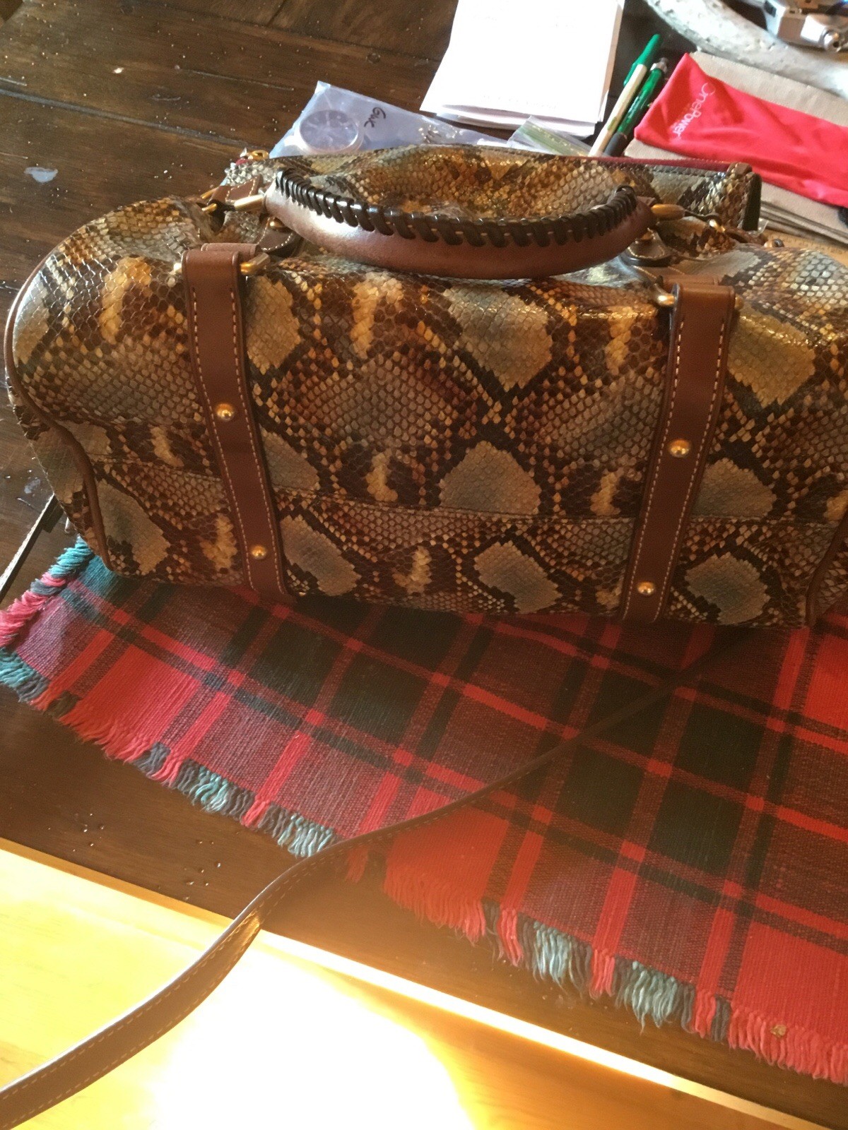 Dooney And Bourke Limited Ed. Python Print Leathe… - image 6