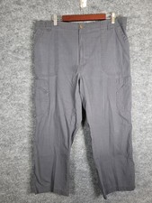 Carhartt Pants Mens XL Regular Gray Ripstop Cargo Medical Scrub Elastic Waist