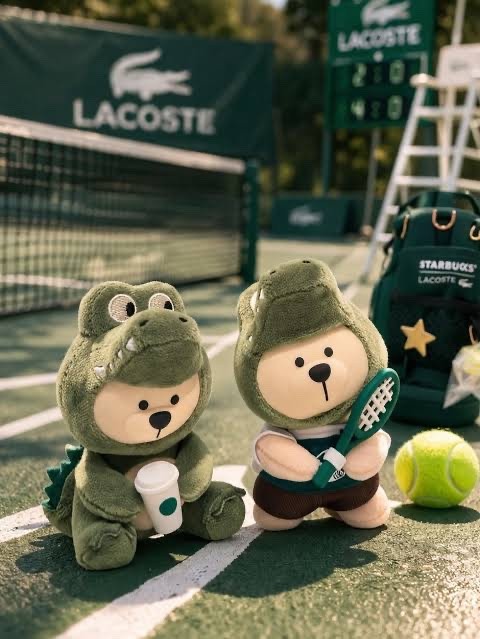Pre Starbucks China 2026 Lacoste Collaboration Bearista Crocodile