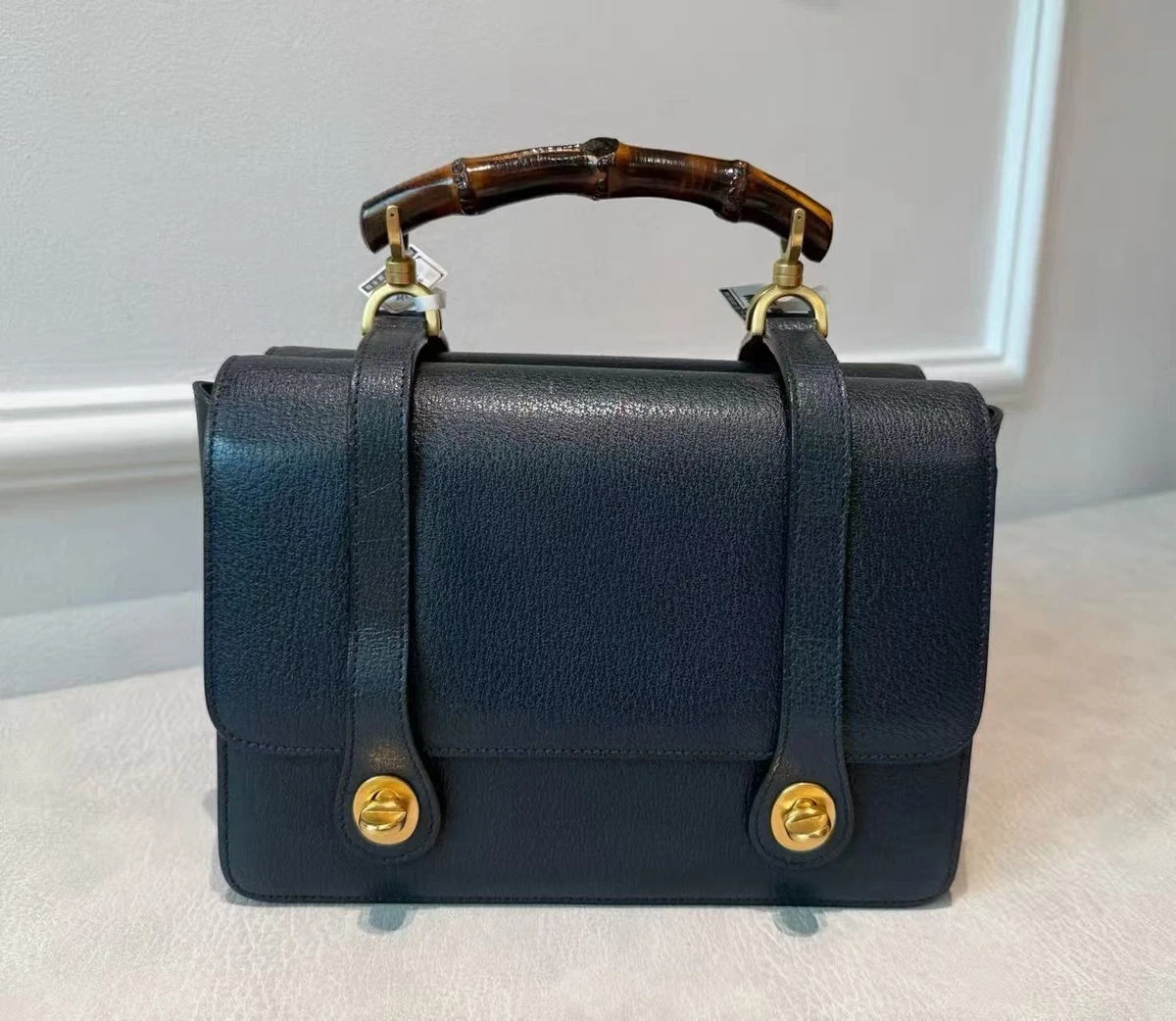 Gucci Bamboo Canvas Exterior Small Bags & Handbags for Women for