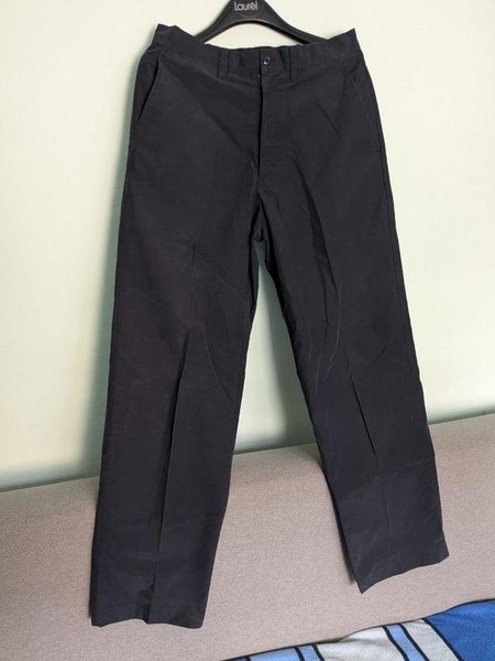 Men DKNY Trousers Navy Cotton 32