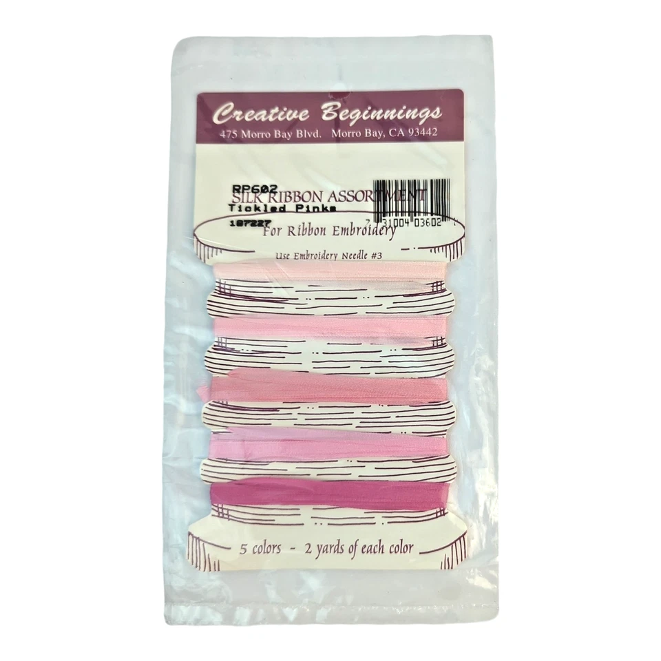 Lot of 9 Silk Ribbon Assortments Embroidery | Creative Beginnings 45 Colors NOS - Image 3 of 4